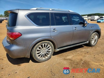 Trzecie zdjęcie samochodu z tyłu: 2016 INFINITI QX80 VIN:JN8AZ2NEXG9126838 - miniatura