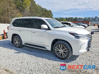 Czwarte zdjęcie samochodu z boku: 2019 LEXUS LX 570 TWO-ROW VIN:JTJHY7AX3K4292185 - miniatura