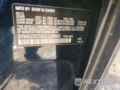 Zdjęcie 13 z 13 samochodu: 2012 BMW X6 M VIN:5YMGZ0C5XCLL29682 - miniatura