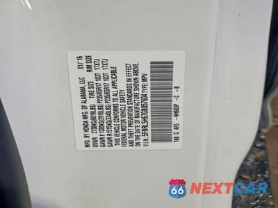 Zdjęcie 13 z 13 samochodu: 2016 HONDA ODYSSEY EXL VIN:5FNRL5H67GB057604 - miniatura