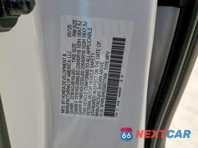 Zdjęcie 13 z 13 samochodu: 2025 HONDA ODYSSEY EXL VIN:5FNRL6H63SB077458 - miniatura