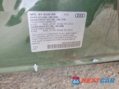 Zdjęcie 14 z 14 samochodu: 2023 AUDI Q5 PREMIUM PLUS 45 VIN:WA1EAAFY9P2042942 - miniatura