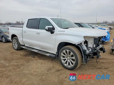 Czwarte zdjęcie samochodu z boku: 2021 CHEVROLET SILVERADO K1500 HIGH COUNTRY VIN:1GCUYHEL4MZ353399 - miniatura