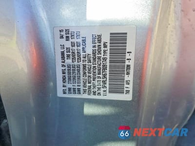 Zdjęcie 13 z 13 samochodu: 2015 HONDA ODYSSEY EXL VIN:5FNRL5H67FB091749 - miniatura