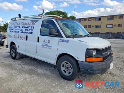 Czwarte zdjęcie samochodu z boku: 2008 CHEVROLET EXPRESS G1500 VIN:1GCFG15X381193221 - miniatura