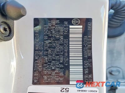 Zdjęcie 13 z 13 samochodu: 2022 TOYOTA CAMRY HYBRID SE VIN:4T1G31AK4NU045305 - miniatura