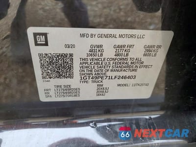 Zdjęcie 13 z 13 samochodu: 2020 GMC SIERRA K2500 AT4 VIN:1GT49PE71LF246403 - miniatura