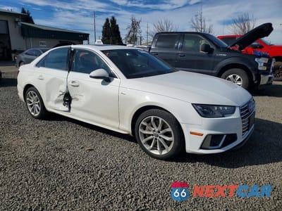 Czwarte zdjęcie samochodu z boku: 2019 AUDI A4 PREMIUM VIN:WAUDNAF4XKA117677 - miniatura