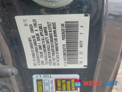 Zdjęcie 12 z 12 samochodu: 2012 HONDA CIVIC EX VIN:2HGFG3B82CH527176 - miniatura
