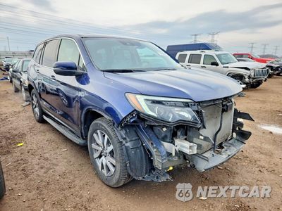 Czwarte zdjęcie samochodu z boku: 2019 HONDA PILOT EXL VIN:5FNYF6H51KB088940 - miniatura