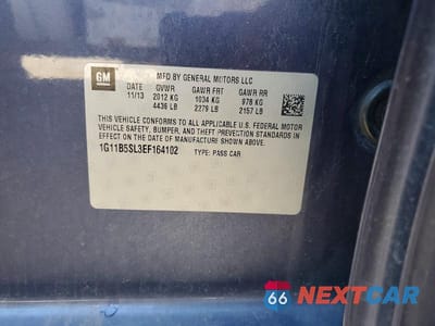 Zdjęcie 12 z 12 samochodu: 2014 CHEVROLET MALIBU LS VIN:1G11B5SL3EF164102 - miniatura