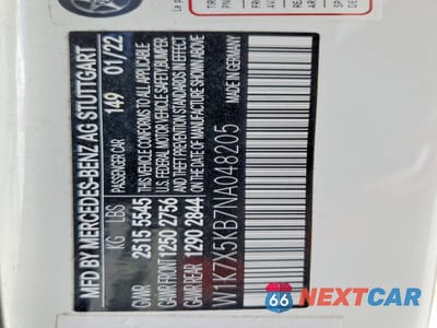 Zdjęcie 12 z 12 samochodu: 2022 MERCEDES-BENZ AMG GT 43 VIN:W1K7X5KB7NA048205 - miniatura