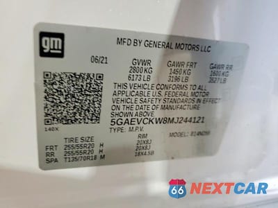 Zdjęcie 14 z 14 samochodu: 2021 BUICK ENCLAVE AVENIR VIN:5GAEVCKW8MJ244121 - miniatura