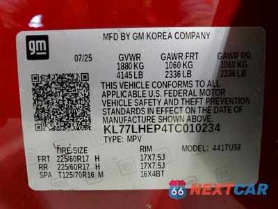 Zdjęcie 13 z 13 samochodu: 2026 CHEVROLET TRAX 1LT VIN:KL77LHEP4TC010234 - miniatura
