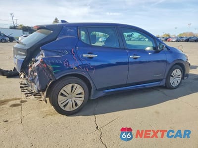 Trzecie zdjęcie samochodu z tyłu: 2019 NISSAN LEAF S VIN:1N4AZ1CP1KC303529 - miniatura