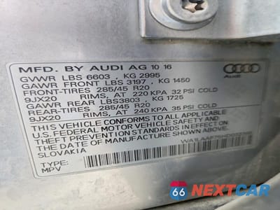 Zdjęcie 13 z 13 samochodu: 2017 AUDI Q7 PREMIUM PLUS VIN:WA1LAAF75HD032395 - miniatura