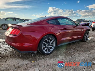 Trzecie zdjęcie samochodu z tyłu: 2016 FORD MUSTANG GT VIN:1FA6P8CF0G5333743 - miniatura