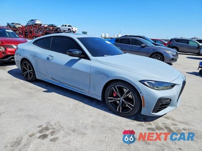 Czwarte zdjęcie samochodu z boku: 2023 BMW M440I VIN:WBA83AP05PCL85194 - miniatura