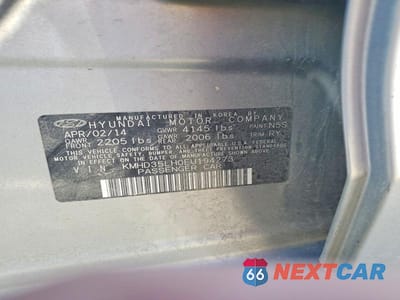 Zdjęcie 13 z 13 samochodu: 2014 HYUNDAI ELANTRA GT BASE VIN:KMHD35LH0EU194273 - miniatura