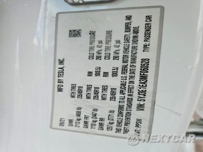 Zdjęcie 12 z 12 samochodu: 2021 TESLA MODEL 3 VIN:5YJ3E1EA3MF060528 - miniatura