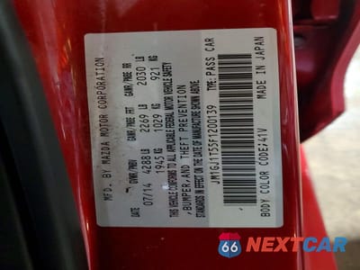 Zdjęcie 12 z 12 samochodu: 2015 MAZDA 6 TOURING VIN:JM1GJ1T55F1200139 - miniatura