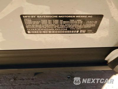 Zdjęcie 12 z 12 samochodu: 2022 BMW X3 SDRIVE30I VIN:5UX43DP02N9J95204 - miniatura
