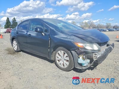 Czwarte zdjęcie samochodu z boku: 2012 HONDA CIVIC LX VIN:2HGFB2F54CH559958 - miniatura