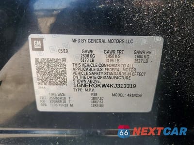 Zdjęcie 14 z 14 samochodu: 2019 CHEVROLET TRAVERSE LT VIN:1GNERGKW4KJ313319 - miniatura