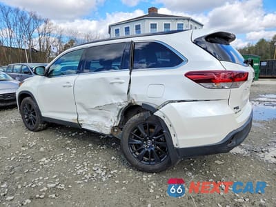 Drugie zdjęcie samochodu z przodu: 2019 TOYOTA HIGHLANDER SE VIN:5TDJZRFH1KS609951 - miniatura