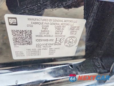 Zdjęcie 12 z 12 samochodu: 2022 CHEVROLET SILVERADO K3500 HIGH COUNTRY VIN:1GC4YVEY0NF364266 - miniatura