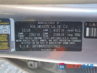 Zdjęcie 12 z 12 samochodu: 2025 KIA K4 GT-LINE VIN:3KPFW4DE0SE073921 - miniatura
