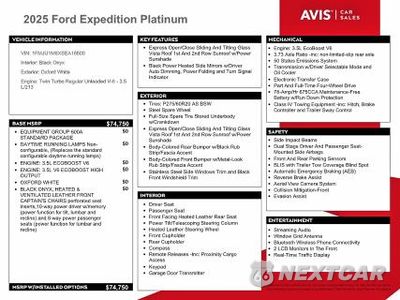 Zdjęcie 13 z 14 samochodu: 2025 FORD EXPEDITION PLATINUM VIN:1FMJU1M8XSEA16500 - miniatura