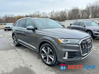 Czwarte zdjęcie samochodu z boku: 2022 AUDI Q7 PREMIUM PLUS VIN:WA1LXBF7XND016550 - miniatura