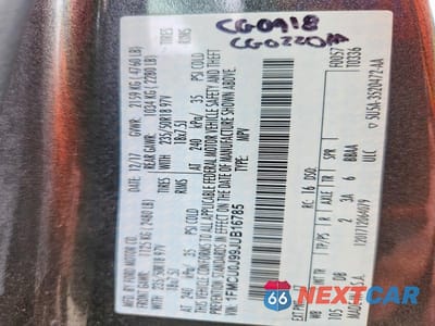 Zdjęcie 12 z 12 samochodu: 2018 FORD ESCAPE TITANIUM VIN:1FMCU0J99JUB16785 - miniatura
