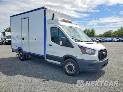 Czwarte zdjęcie samochodu z boku: 2020 FORD TRANSIT REFRIGERATED BOX TRUCK VIN:1FDBW5Z81LKB24943 - miniatura