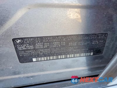 Zdjęcie 13 z 13 samochodu: 2012 BMW X5 XDRIVE35I VIN:5UXZV4C5XCL750398 - miniatura