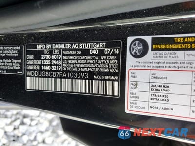 Zdjęcie 12 z 12 samochodu: 2015 MERCEDES-BENZ S 550 VIN:WDDUG8CB7FA103093 - miniatura