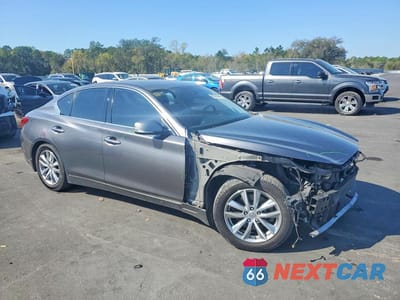 Czwarte zdjęcie samochodu z boku: 2015 INFINITI Q50 BASE VIN:JN1BV7AP1FM340888 - miniatura