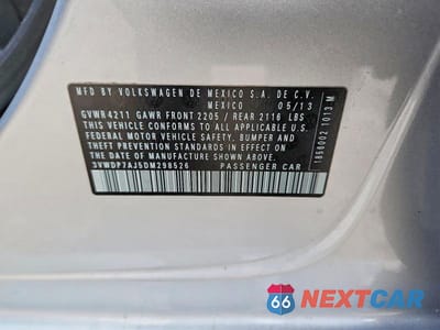 Zdjęcie 12 z 12 samochodu: 2013 VOLKSWAGEN JETTA SE VIN:3VWDP7AJ5DM298526 - miniatura