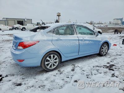 Trzecie zdjęcie samochodu z tyłu: 2014 HYUNDAI ACCENT GLS VIN:KMHCU4AE2EU597585 - miniatura