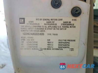 Zdjęcie 13 z 13 samochodu: 2005 CHEVROLET SILVERADO FLATBED TRUCK VIN:1GCHK24U65E234689 - miniatura