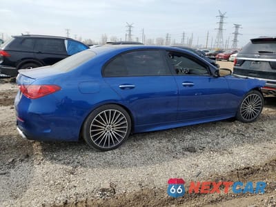 Trzecie zdjęcie samochodu z tyłu: 2022 MERCEDES-BENZ C 300 4MATIC VIN:W1KAF4HB2NR066669 - miniatura