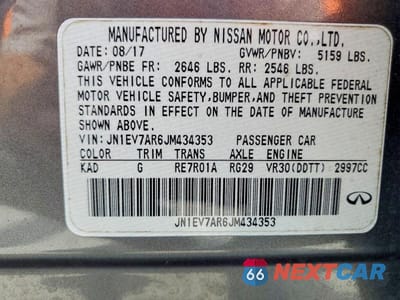 Zdjęcie 13 z 13 samochodu: 2018 INFINITI Q50 3.0T LUXE AWD V6 VIN:JN1EV7AR6JM434353 - miniatura