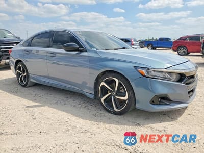 Czwarte zdjęcie samochodu z boku: 2021 HONDA ACCORD SPORT SE VIN:1HGCV1F47MA104808 - miniatura