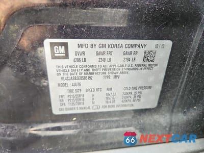 Zdjęcie 13 z 13 samochodu: 2014 BUICK ENCORE VIN:KL4CJASB3EB585192 - miniatura