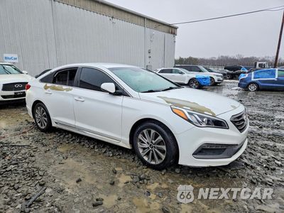 Czwarte zdjęcie samochodu z boku: 2017 HYUNDAI SONATA SPORT VIN:5NPE34AF4HH439952 - miniatura