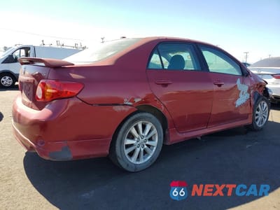 Trzecie zdjęcie samochodu z tyłu: 2009 TOYOTA COROLLA S VIN:2T1BU40E69C160659 - miniatura