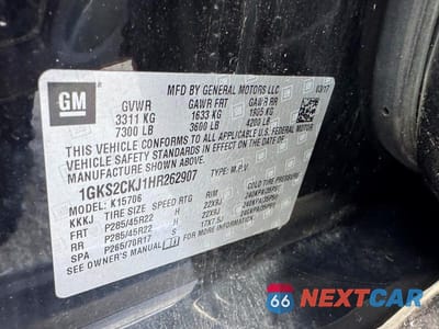 Zdjęcie 10 z 11 samochodu: 2017 GMC YUKON DENALI VIN:1GKS2CKJ1HR262907 - miniatura