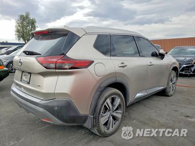 Trzecie zdjęcie samochodu z tyłu: 2021 NISSAN ROGUE SL VIN:JN8AT3CA7MW026068 - miniatura
