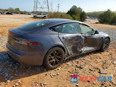 Trzecie zdjęcie samochodu z tyłu: 2021 TESLA MODEL S VIN:5YJSA1E50MF455695 - miniatura